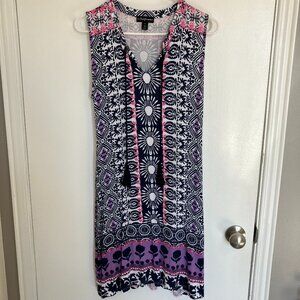 Tribal Sleeveless Midi Dress Women's Size S